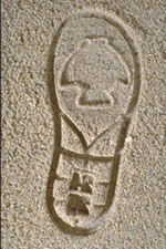 Joe Fish's footprint!